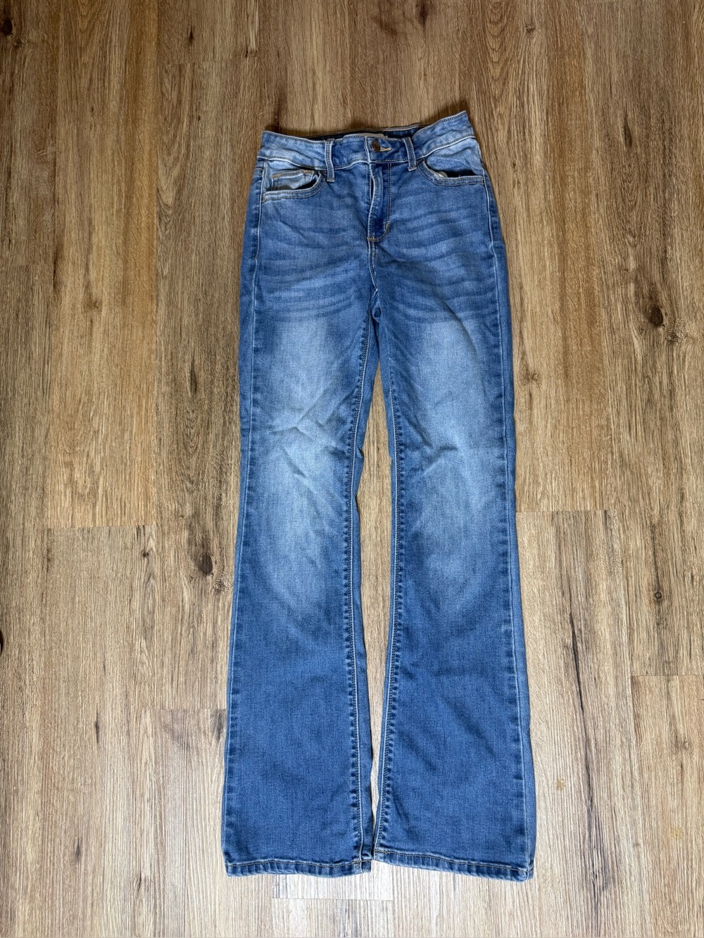 Cello Women's Mid Blue Flare Jeans